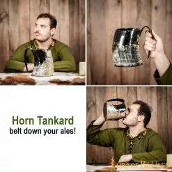 Taza De Cerveza Medieval Vikinga Hecha A Mano Con Auténtico Cuerno De Buey 12 Taza De Cerveza Medieval Vikinga Hecha A Mano Con Auténtico Cuerno De Buey -Armadura Ventas 60816 pattern 2