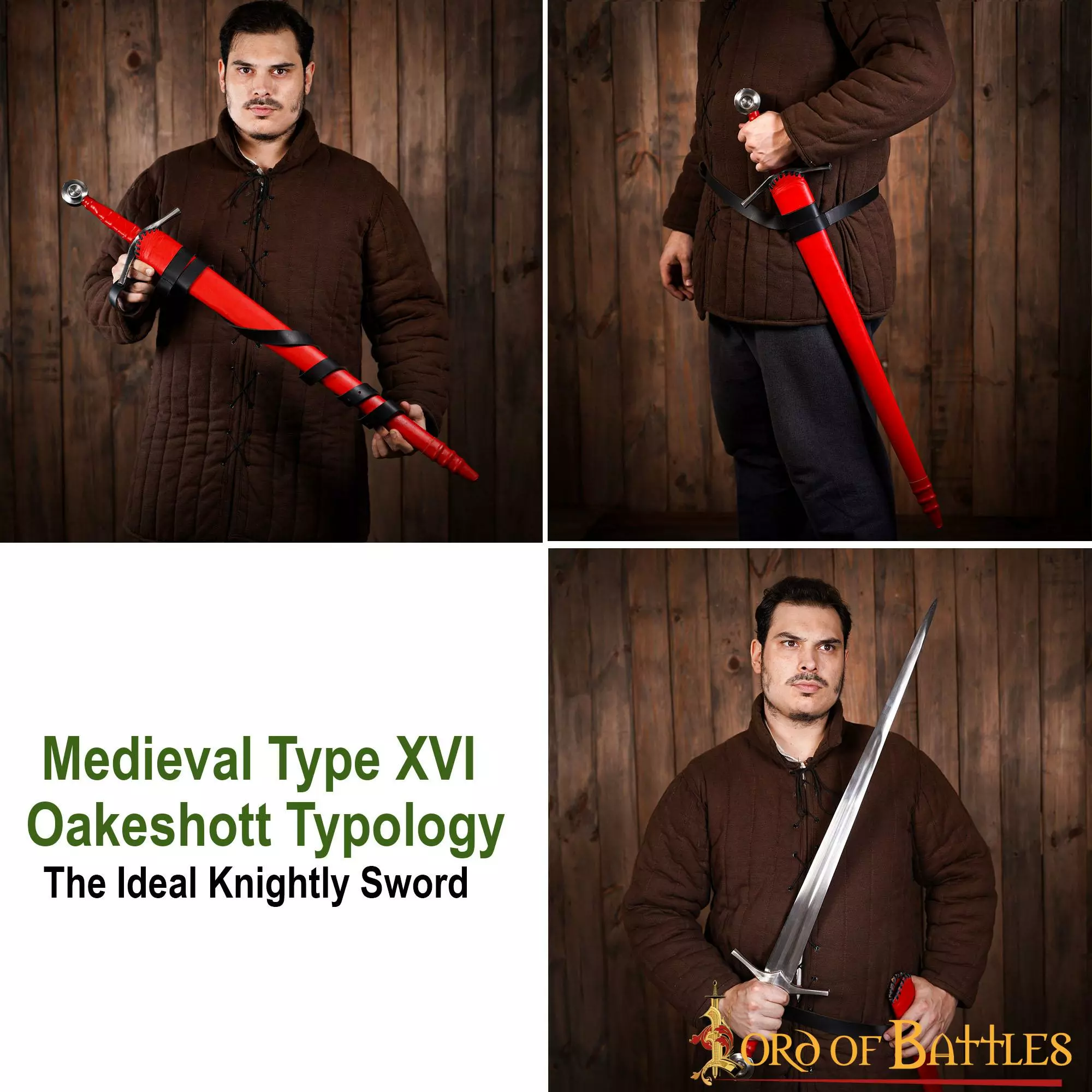 Espada Medieval Tipo XVI Tipología Oakeshott Con Vaina De Cuero 7 Espada Medieval Tipo XVI Tipología Oakeshott Con Vaina De Cuero - Imagen 5