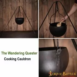 The Wandering Quester Caldero De Cocina De Hierro Forjado A Mano Accesorio De Camping -Armadura Ventas 60888 pattern 2
