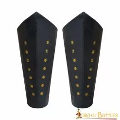 Brazales De Cuero De Guerrero Medieval De Fantasía