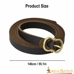 Cinturón De Cuero Liso Para Reenactments LARP -Armadura Ventas 6407BR 3
