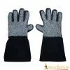 Guantes Artesanales De Ante Auténtico Con Cota De Malla A Tope -Armadura Ventas 6803BK 1