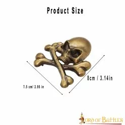 Calavera De Latón Envejecido Montura De Cuero Para Cosplay O LARP Accesorio Funcional -Armadura Ventas 6812 0007 Group 4 copy 2