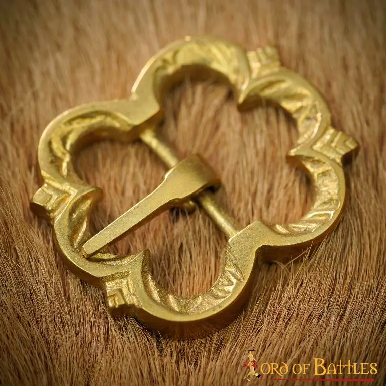 Hebilla Medieval De Latón Para Cinturón Juego De 5 Accesorios Totalmente Funcionales 7 Hebilla Medieval De Latón Para Cinturón Juego De 5 Accesorios Totalmente Funcionales - Imagen 5