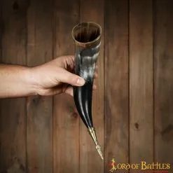 Cuerno Medieval Vikingo Para Beber Con Accesorios De Latón Cuerno De Buey Auténtico Hecho A Mano 13 Cuerno Medieval Vikingo Para Beber Con Accesorios De Latón Cuerno De Buey Auténtico Hecho A Mano -Armadura Ventas 7 166