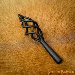 Punta De Flecha Medieval De Hierro Forjado A Mano Con Llama De Fuego -Armadura Ventas 7 21