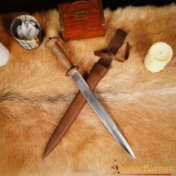 Daga Medieval Rondell Con Vaina De Cuero Auténtico -Armadura Ventas 7 21 scaled 1