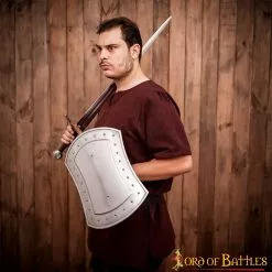 Hebilla Medieval Rectangular Escudo De Acero Funcional -Armadura Ventas 7 26