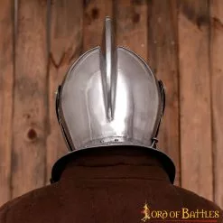 Casco Cerrado Renaissance Con Visera Móvil Bevor Integrada Calibre 16 13 Casco Cerrado Renaissance Con Visera Móvil Bevor Integrada Calibre 16 -Armadura Ventas 7 28