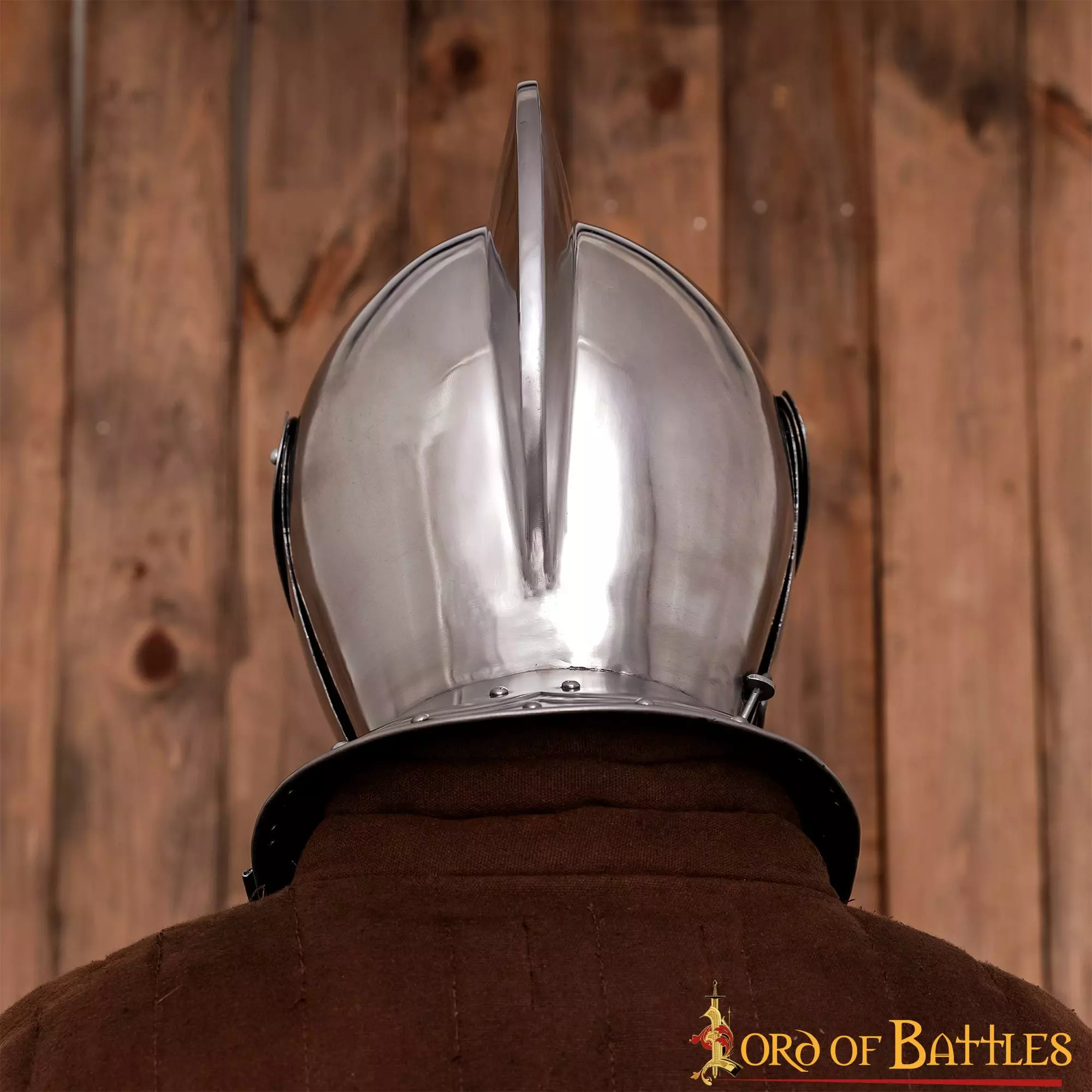 Casco Cerrado Renaissance Con Visera Móvil Bevor Integrada Calibre 16 8 Casco Cerrado Renaissance Con Visera Móvil Bevor Integrada Calibre 16 - Imagen 6