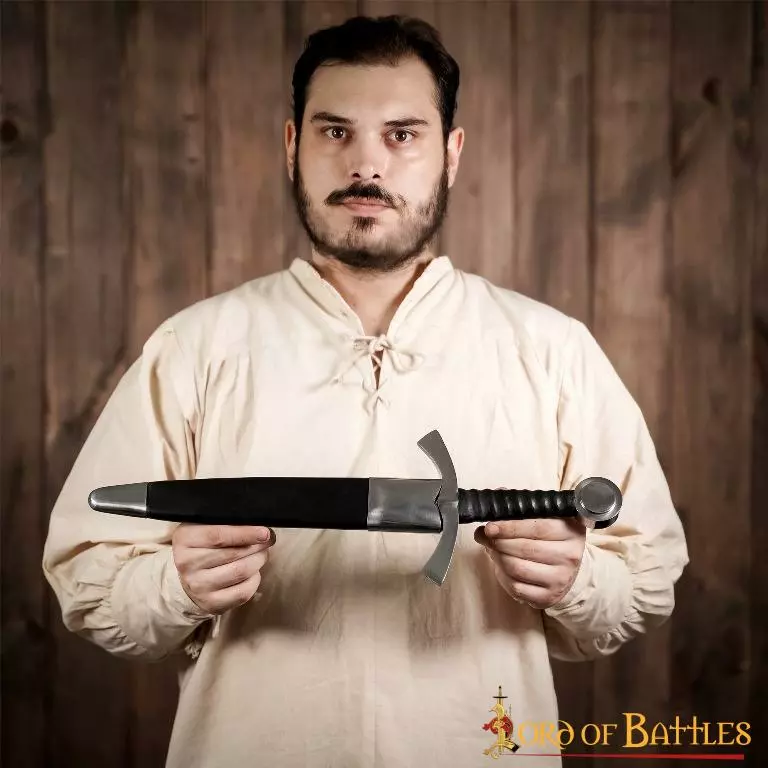 Daga De Caballero Medieval Tardía Para Recreaciones Históricas Y LARP 8 Daga De Caballero Medieval Tardía Para Recreaciones Históricas Y LARP - Imagen 6