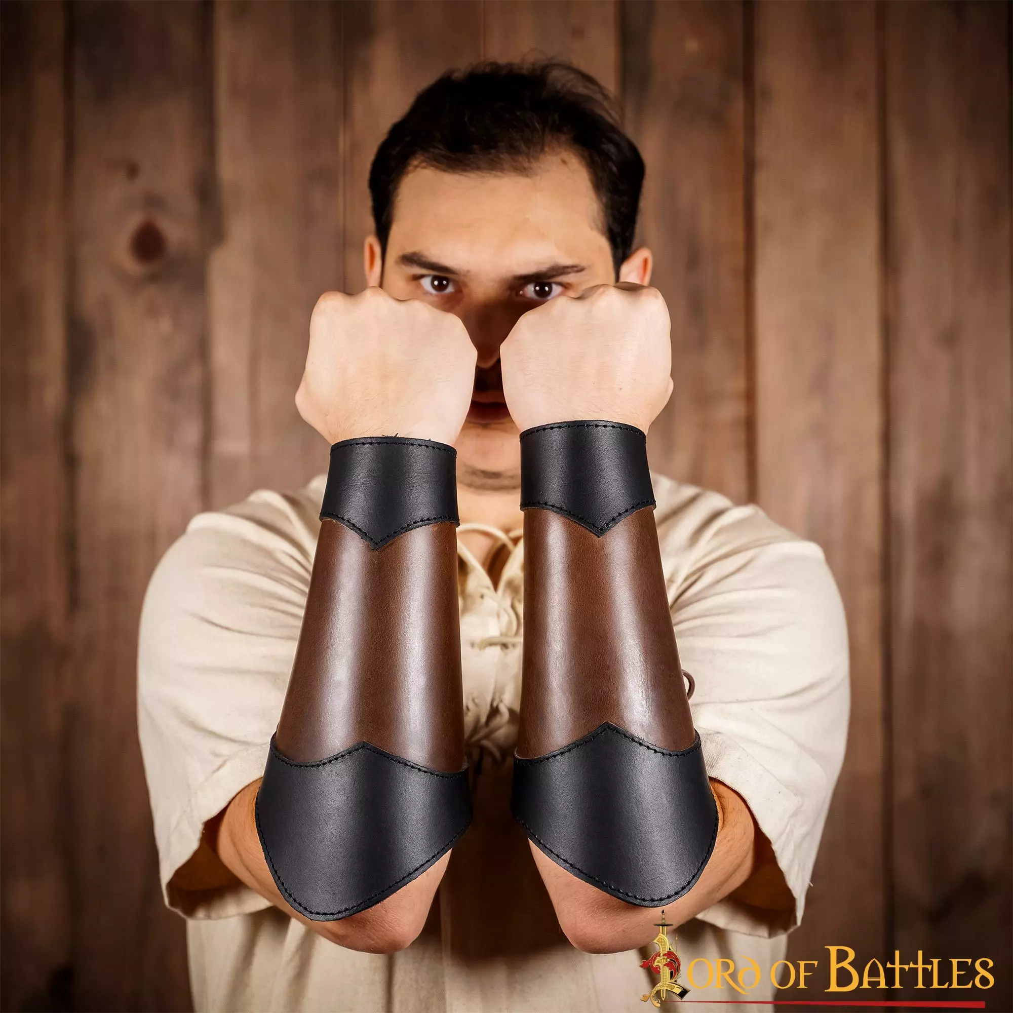 Brazales De Cuero élfico Protección Para El Brazo De Cuero Auténtico Hecho A Mano 8 Brazales De Cuero élfico Protección Para El Brazo De Cuero Auténtico Hecho A Mano - Imagen 6