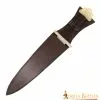 Daga Vikinga Con Penacho Trilobulado De Latón Macizo Puro -Armadura Ventas 7 5 2