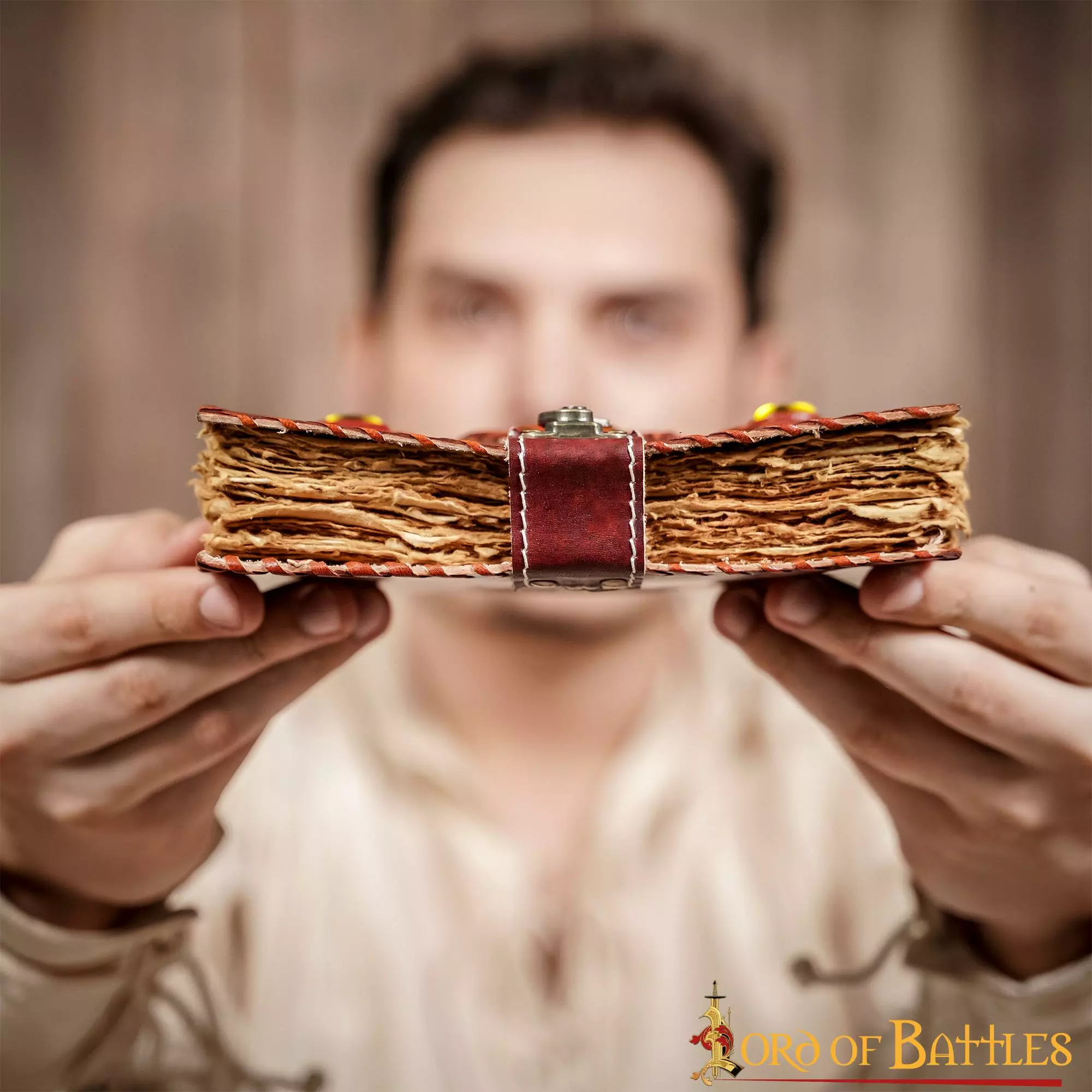 Diario Medieval De Notas De Piel Auténtica Hecho A Mano 8 Diario Medieval De Notas De Piel Auténtica Hecho A Mano - Imagen 6