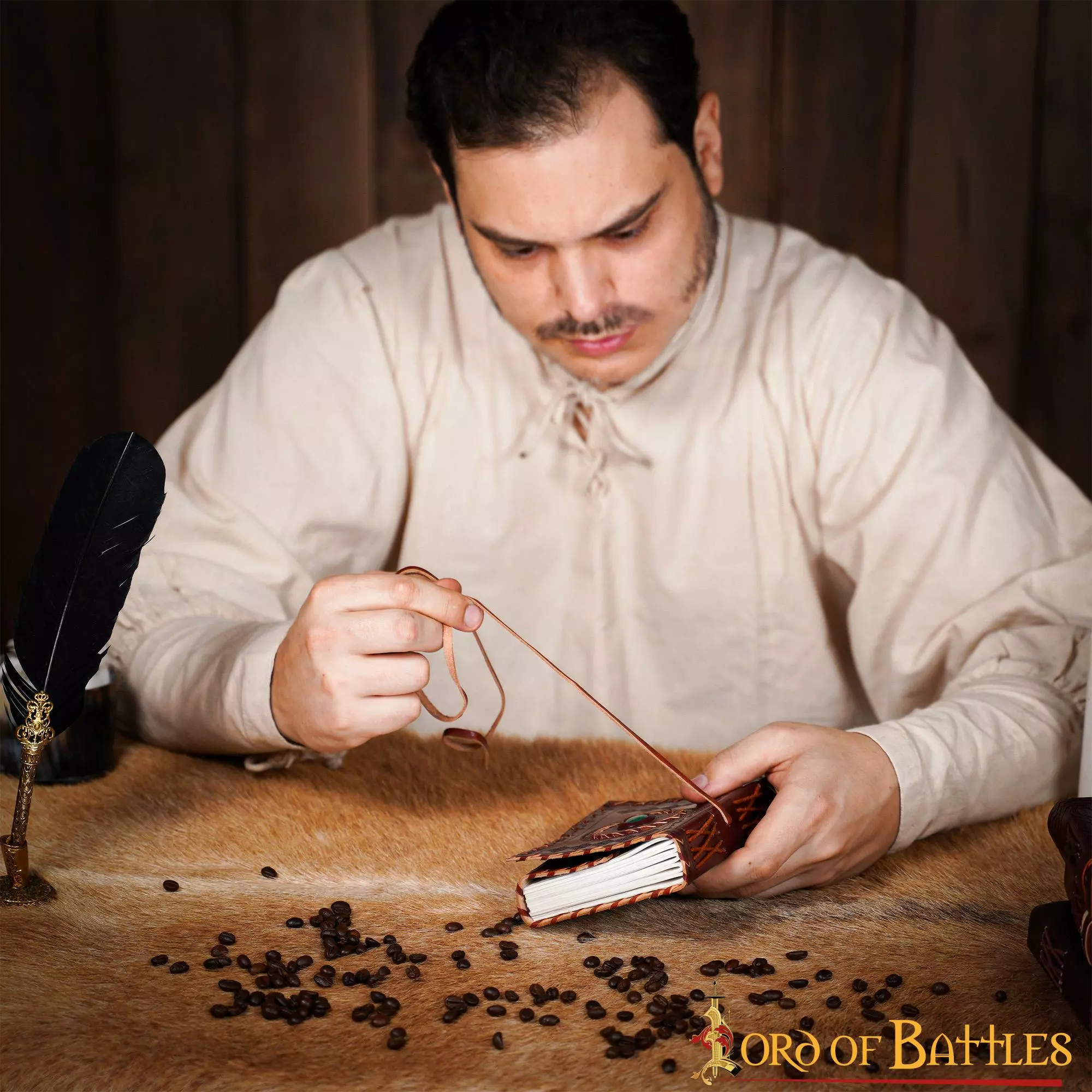 Diario Medieval Con Piedra Incrustada Hecho A Mano Diario De Notas En Piel Genuina 8 Diario Medieval Con Piedra Incrustada Hecho A Mano Diario De Notas En Piel Genuina - Imagen 6