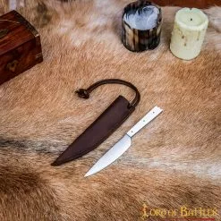 Cuchillo Medieval Pequeño De Acero Inoxidable Con Mango De Hueso Auténtico 13 Cuchillo Medieval Pequeño De Acero Inoxidable Con Mango De Hueso Auténtico -Armadura Ventas 7 71