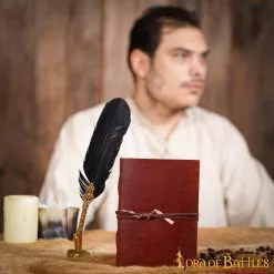 Precioso Diario De Fantasía Hecho A Mano En Piel Auténtica Diario Notas -Armadura Ventas 7 94