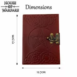 The Pentagram Diario De Cuero Auténtico Marrón -Armadura Ventas 700281 2