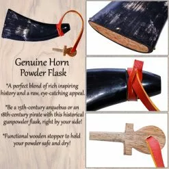 Auténtico Cuerno De Pólvora De La Edad Media 12 Auténtico Cuerno De Pólvora De La Edad Media -Armadura Ventas 700349 Pattern 2 1