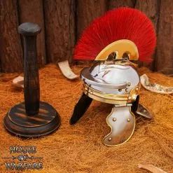 Minicasco De Legionario Romano Con Soporte De Madera -Armadura Ventas 700377 3 1