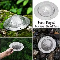 Medieval Shield Boss Polish, 1.5 Mm Steel, Battle Ready -Armadura Ventas 700456 Pattern 1 1