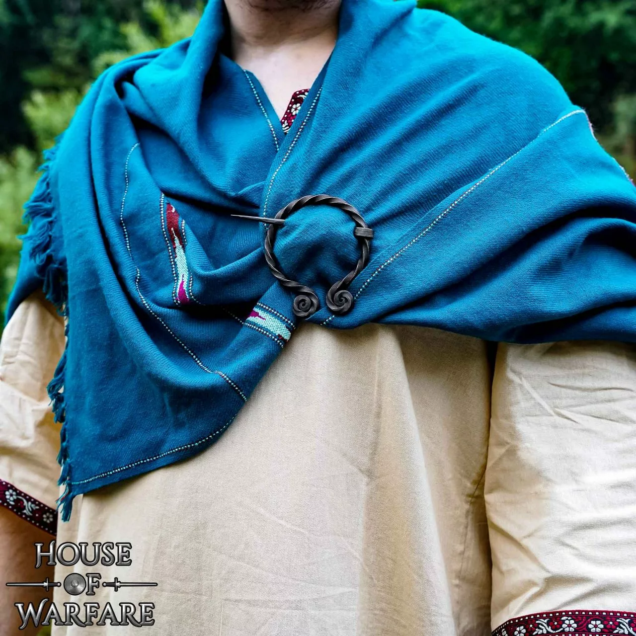 Alfiler De Capa / Peroné Histórico Forjado A Mano "The Twirled 4 Alfiler De Capa / Peroné Histórico Forjado A Mano "The Twirled - Imagen 2