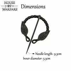 Alfiler Histórico De Fíbula / Capa Forjado A Mano Con Diseño De Hojas 11 Alfiler Histórico De Fíbula / Capa Forjado A Mano Con Diseño De Hojas -Armadura Ventas 700476 2 2 1