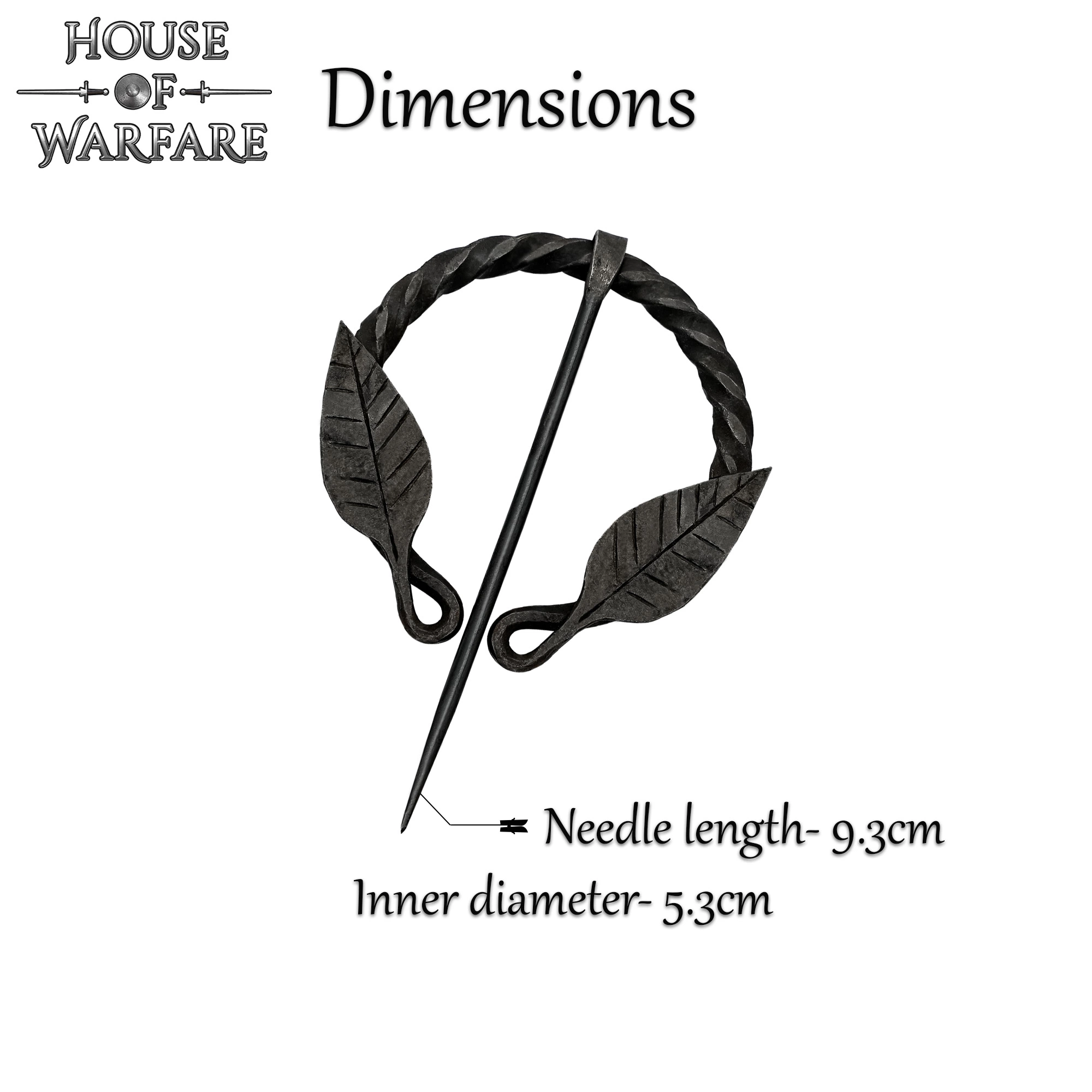 Alfiler Histórico De Fíbula / Capa Forjado A Mano Con Diseño De Hojas 6 Alfiler Histórico De Fíbula / Capa Forjado A Mano Con Diseño De Hojas - Imagen 4