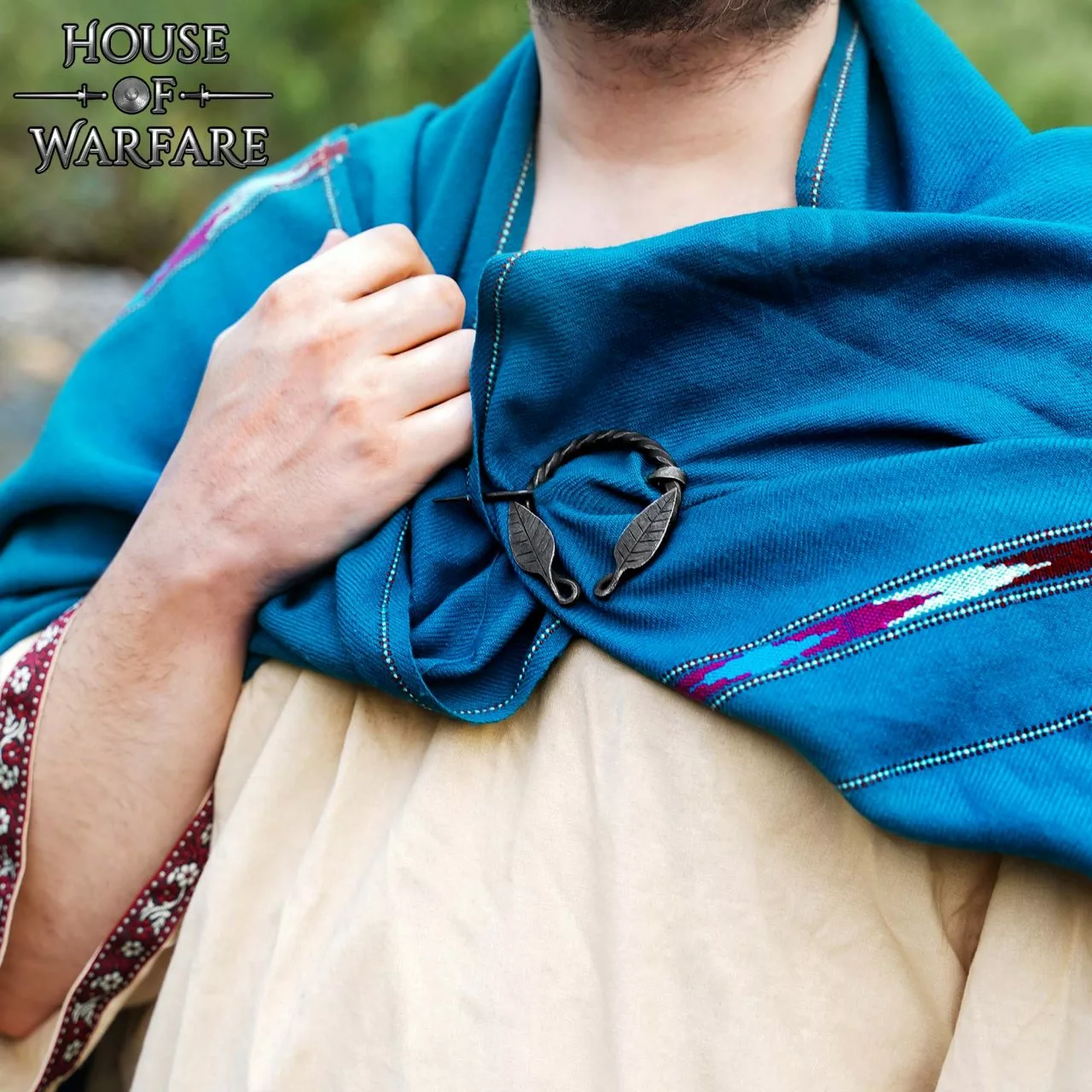 Alfiler Histórico De Fíbula / Capa Forjado A Mano Con Diseño De Hojas 4 Alfiler Histórico De Fíbula / Capa Forjado A Mano Con Diseño De Hojas - Imagen 2