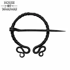 Alfiler De Capa / Peroné De Arquero élfico Histórico Forjado A Mano