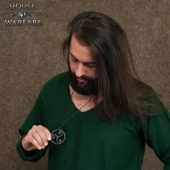 El Guerrero Celta Colgante Triskelion Forjado A Mano Con Cordón De Cuero -Armadura Ventas 700509 6 1