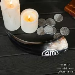 Cuerno Para Beber De Guerrero Vikingo Con Diseño De Valknut Tallado A Mano -Armadura Ventas 700522 3