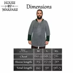 Cota De Malla Haubergeon Acero Dulce A Tope, 10 Mm Calibre 16 -Armadura Ventas 700589 2 1