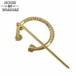 Alfiler De Capa Medieval De Latón Puro Con Fíbula Pennanular Pequeña