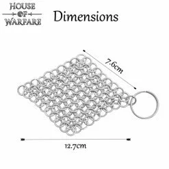 Llavero De Cota De Malla De Acero Dulce 8mm 16g -Armadura Ventas 700691 2 2
