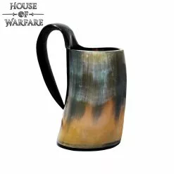 Taza Artesanal Pequeña De Auténtica Cerveza De Cuerno