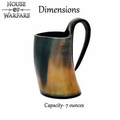 Taza Artesanal Pequeña De Auténtica Cerveza De Cuerno -Armadura Ventas 700722 2 2 1