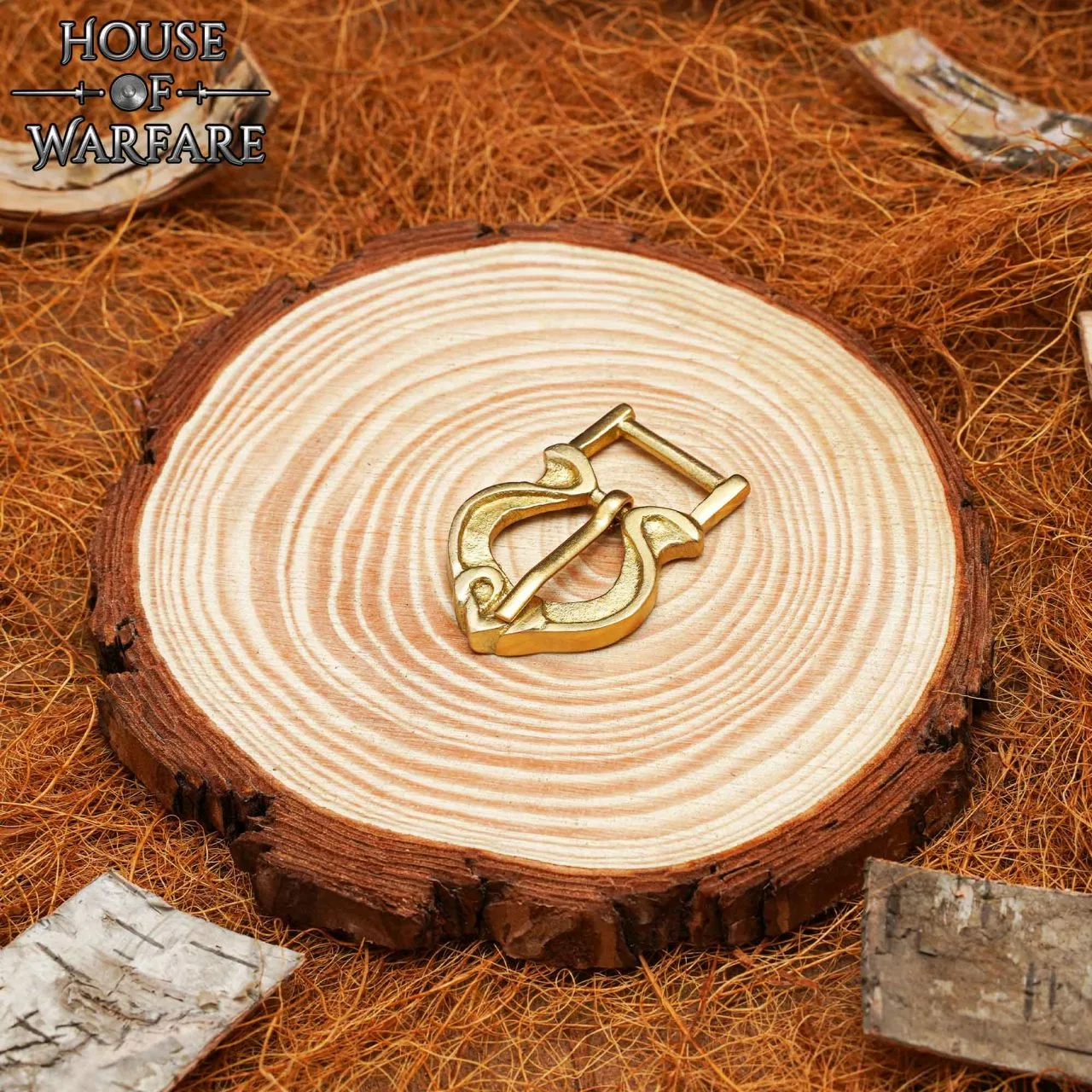 Hebilla Medieval Tardía De Latón Macizo 4 Hebilla Medieval Tardía De Latón Macizo - Imagen 2