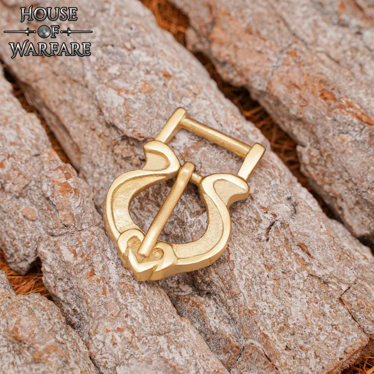 Hebilla Medieval Tardía De Latón Macizo 5 Hebilla Medieval Tardía De Latón Macizo - Imagen 3