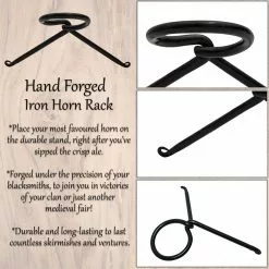Soporte De Cuerno Para Beber Forjado A Mano -Armadura Ventas 700780 Pattern 2
