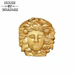 Accesorio / Adorno De Latón Macizo Con Cara De Medusa