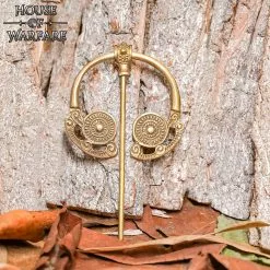 Alfiler De Capa / Peroné Celta Vikingo De Latón Puro -Armadura Ventas 700855 5