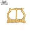 Hebilla Medieval Pequeña De Latón Con Correas / Cinturones De Cuero -Armadura Ventas 700870 1 1