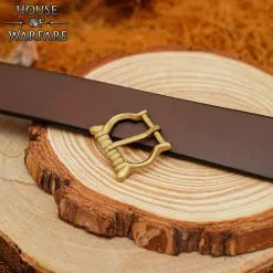 Hebilla Medieval Pequeña De Latón Con Correas / Cinturones De Cuero -Armadura Ventas 700870 3 1