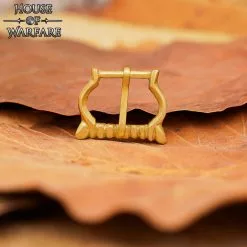 Hebilla Medieval Pequeña De Latón Con Correas / Cinturones De Cuero -Armadura Ventas 700870 4 2