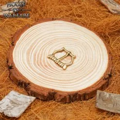 Hebilla Medieval Pequeña De Latón Con Correas / Cinturones De Cuero -Armadura Ventas 700870 5 2