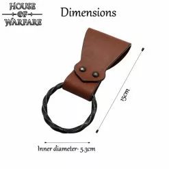 Rana De Anillas De Cuero Para Hachas Espadas Y Dagas -Armadura Ventas 700873 2 1