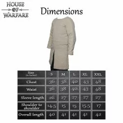 Gambesón Sencillo De Lona Acolchado Con Mangas Completas -Armadura Ventas 700934 2