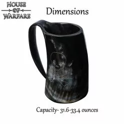 La Calavera Pirata Genuine Drinking Horn Tankard -Armadura Ventas 700982 2 1