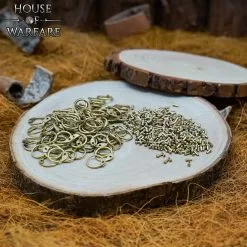 Anillos De Cota De Malla Sueltos, Anillos Redondos De Latón Macizo Con Remaches Redondos, 8mm 17gauge -Armadura Ventas 701004 4 1